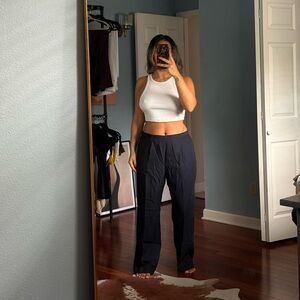 Le Suit Navy Women's vintage Trousers